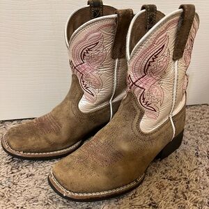 Ariat Kids Brown and Cream Boots